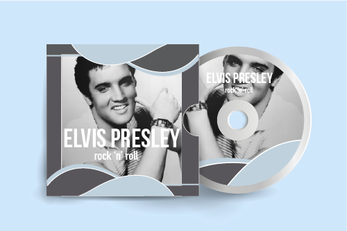 ELVIS PRESLEY CD with his cover photo on it while he is smiling