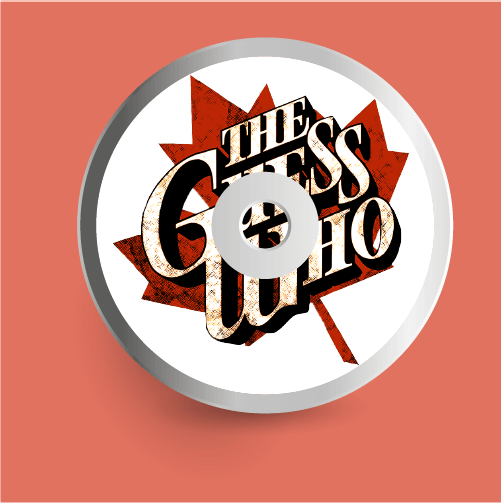 the Guess Who band music disc with their name on it